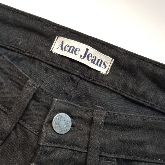Acne Studio Jeans Tube Cash Black High Waisted 27 - Picture 3 of 8